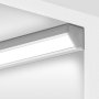 GLAD-45 LED aluminum profile channel Installed as a corner accent fixture