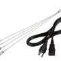 Included Hanging Kit and Power Cord