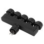Cable connector splitter hub - five to one