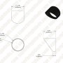 Glare Shield - Fits 3 Watt LED Spot Light (42mm)