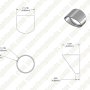 Glare Shield - Fits 3 Watt LED Spot Light (42mm)