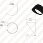 Glare Shield - Fits 18 Watt LED Spot Light (80mm)