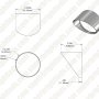 Glare Shield - Fits 18 Watt LED Spot Light (80mm)