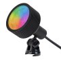 18W Color Changing RGB LED Landscape Spotlight - 525 Lumens - Remote Sold Separately - Matte Black