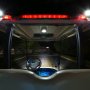 12&amp;quot; Off Road LED Light Bar - 36W: Showing Point Of View From Behind Golf Cart.