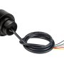 Includes a 30mm threaded base, 38mm threaded nut, and M30 x 1.5mm mounting thread. Also includes a pigtail cable connection.