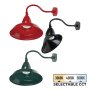 35W LED Gooseneck Barn and Sign Light - Straight or Angled Shade - 4,900 Lumens - Selectable CCT - 70W Equivalent - Black / Green / Red