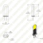 GY6.35 LED Bulb - 30 Watt Equivalent - Bi-Pin LED Bulb - 275 Lumens