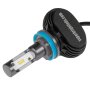 Motorcycle H9/H11 LED Fanless Headlight Conversion Bulb with Internal Driver - 2,000 Lumens