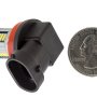 Can Bus H11 LED Bulb - 30 SMD LED Daytime Running Light - LED Tower: Back View with Size Comparison 