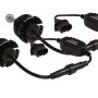 LED Headlight Kit - H13 LED Fanless Headlight Conversion Kit with Adjustable Color Temperature and Compact Heat Sink: Back View