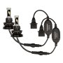 LED Headlight Kit - H13 LED Fanless Headlight Conversion Kit with Adjustable Color Temperature and Compact Heat Sink: Profile View