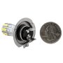 H7 LED Bulb - 36 High Power LED Daytime Running Light: Back View With Size Comparison 