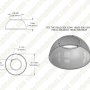 100W UFO LED High Bay Light w/ Reflector - 13,000 Lumens - 250W Metal Halide Equivalent - 5000K