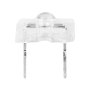 3mm Cool White High Flux LED - 7050K - 70 Degree Viewing Angle: Profile View From Different Angle