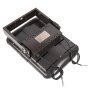 Brown powder coated aluminum housing maintains a slim profile.