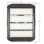 Independent LED modules with heatsink design provide superior thermal management.