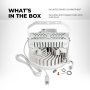                             
                           Installation hardware, the 10ft power cord, and the isolated driver compartment are included