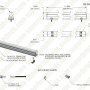 1Ft LED T5 Integrated Light Fixture - 5W Linkable Linear LED Task Light - 575 Lumens - 120V - 4000K