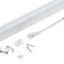 For easy installation, powering, and row mounting, each light bar includes the following accessories: 2 mounting brackets, 2 mounting screws, 1 tube-to-tube butt connector, 6in pigtail power adapter and 1 endcap.