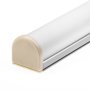 00413 - GIP series Protracted Round Frosted Lens from KLUS shown on Housing with End Cap to make complete fixture