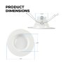                The versatile downlight can be used for new construction or remodel projects             
                        