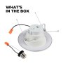    Select the desired CCT and wattage by using the switches on the downlight                         
                        