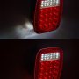 LED Combo Box Light Kit - Multi-Function Truck and Trailer Light with License Plate Light - Universal Mount LED Brake/Turn/Tail Lights - Stud Mount