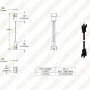 LC4 Locking Connector Power Cable Extension