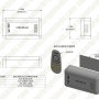 Smartphone or Tablet WiFi Compatible RGB Multi Zone Controller w/ RF Remote - Dynamic Color-Changing Modes
