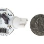 921 LED Bulb - 12 SMD LED Disc - Miniature Wedge Retrofit: Back View