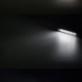 9&amp;quot; Swivel Utility LED Light Bar with Rocker Switch: On Showing Beam Pattern In Warm White (Top), Natural White (Middle), And Cool White (Bottom).