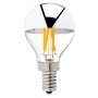 G14 Candelabra LED Bulb - Silver Tipped LED Filament Bulb - 40 Watt Equivalent - Dimmable - 275 Lumens