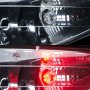 LED Hideaway Strobe Lights - Mini Emergency Vehicle LED Warning Lights: Shown On Installed In Vehicle Headlight (Red Strobe)