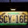 License Plate LED Truck and Trailer Light - Universal LED License Plate Light w/ 2 LEDs - Pigtail Connector: Warm White Installed on Trailer