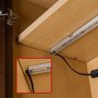 LBFA-PRA50 LuxBar Right Angle Power Connector: Shown Installed On Cabinets. 