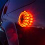 Rechargeable LED Road Flares: Attached to SUV Using Built-in Magnets 