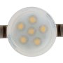 LED Vehicle Accent Lights - 0.5 Watt - 6 LED Recessed Vehicle Accent Light: Front View