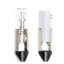 LED T2 Telephone Slide Base Bulb with incandescent bulb for comparison