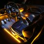 LED Tube Lights - Super Flexible Neon LED Rope Lights: Shown Installed In Car Door Entry. 