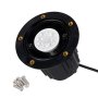 Solid Brass Landscape Well Light - Louvers - Drop-In Fixture with MR16 Bulb - RGB + Tunable White - Hubless - Optional RF Remote