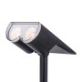 LED Solar Flood Light - Dusk-to-Dawn Photocell - 300 Lumens - 90-Degree Beam Angle - Stake Included - 3000K / 6500K