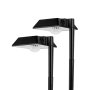 Offset Square LED Solar Path Light - Dusk-to-Dawn Photocell - Stake Included - 80 Lumens - 3000K / 6500K- 2-Pack