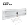 A suspension hanging kit is included 