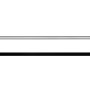 Linear LED Light Bar Fixture: Front &amp; Profile Views