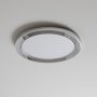 9" LED Downlight 18W Flush Mount Ceiling Light with Chrome Magnetic Trim Ring Installed on Ceiling
                        
                        
                        