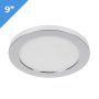 9" LED Downlight - Chrome Magnetic Trim - 18W Flush Mount Ceiling Light - 100W Incandescent Equivalent - Dimmable - 1,440 Lumens - 3000K / 4000K