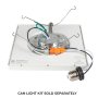                             9" Square 18W Flush Mount Ceiling LED Downlight with White Trim Shown with Optional Can Light Kit
                        