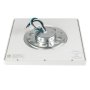 Back of 9" Square 18W Flush Mount Ceiling LED Downlight with White Trim
                        