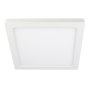 9" Square LED Downlight - White 18W Flush Mount Ceiling Light - 100W Incandescent Equivalent - Dimmable - 1,680 Lumens - Natural 4000K